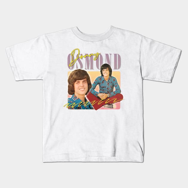 Donny Osmond / Retro 70s Aesthetic Fan Design Kids T-Shirt by DankFutura